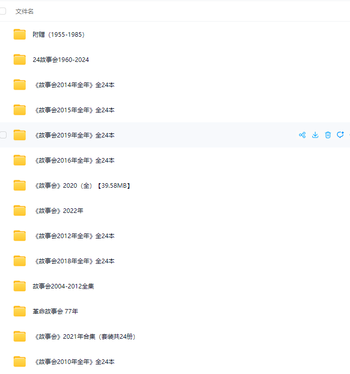 《故事会》1955-2024大合集